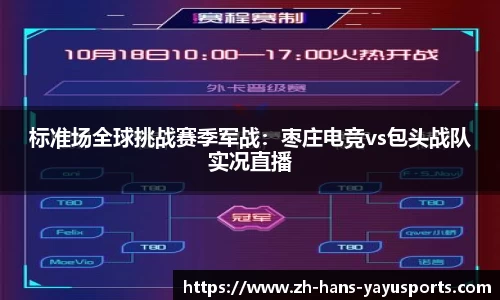 标准场全球挑战赛季军战：枣庄电竞vs包头战队实况直播